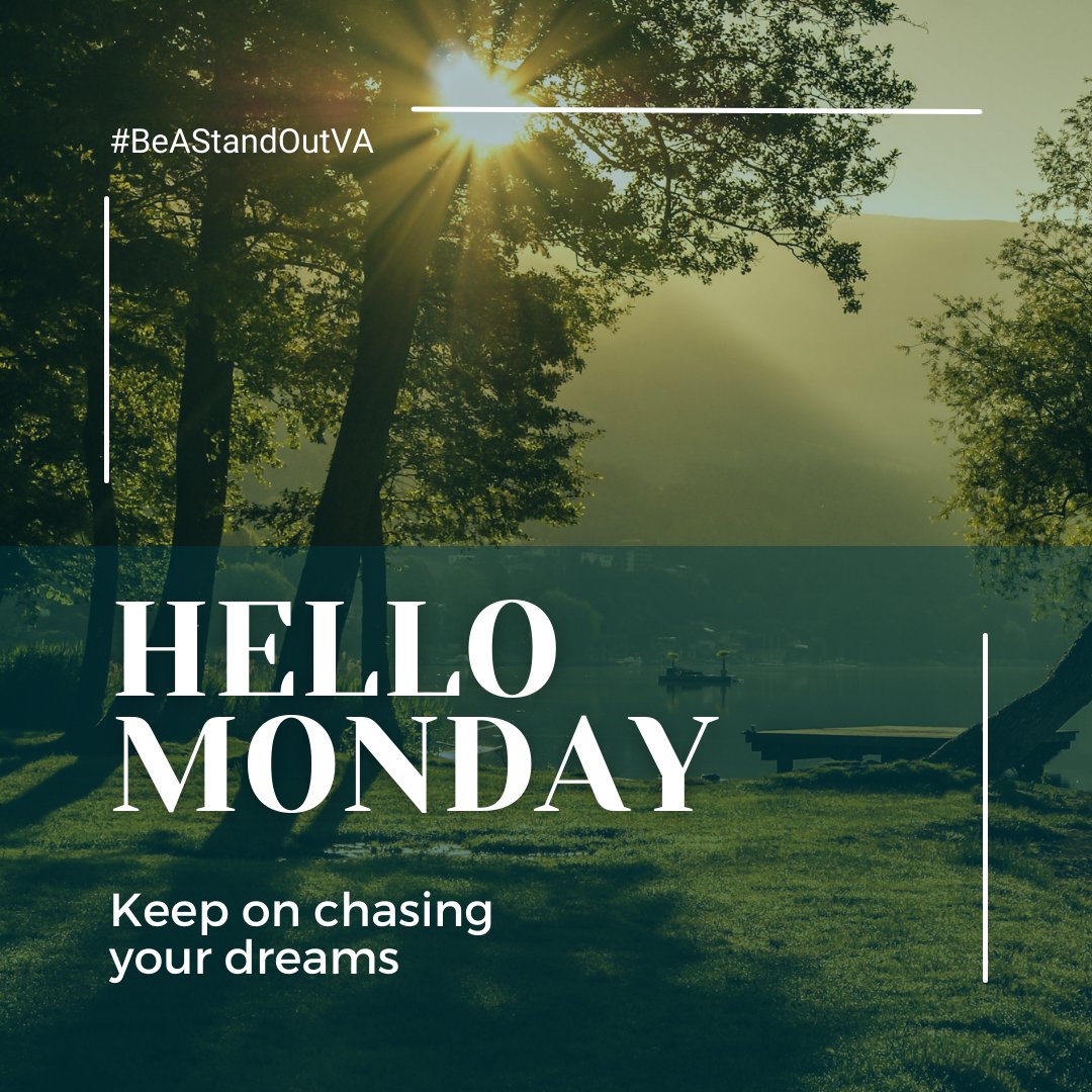 nwvaconf's tweet photo. Good Morning Monday!!
When you are chasing your dream be prepared to meet obstacles. The thing about obstacles is that you need to learn from them, find a solution, and continue on your path to your dream.
#mondaymorning #morningmotivation #mondaymotivation #BeAstandOutVA https://t.co/cG6kj4KbG8