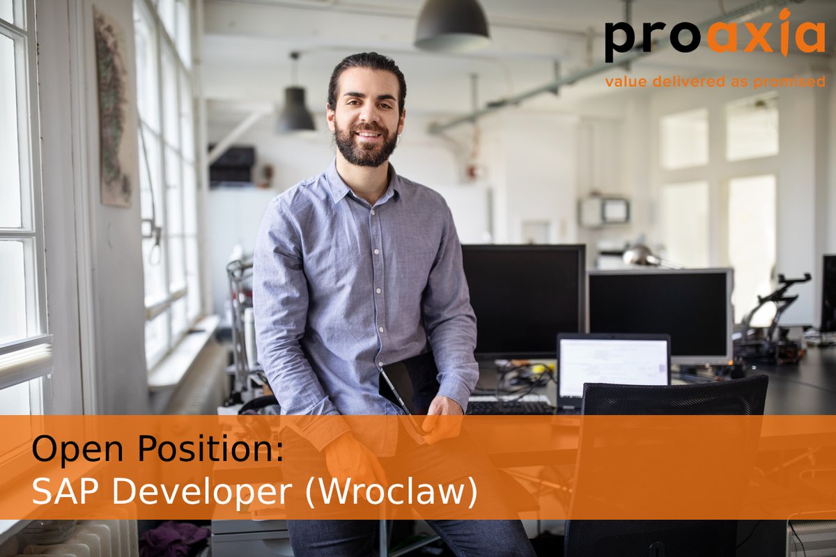 GroupProaxia's tweet photo. We are currently looking for SAP Developer in our subsidiary in Wroclaw (Poland).

Apply here:
https://t.co/iO3tcddAtJ

#IT #jobs #hiring #developer #developersjob #development #SAP #applications #apps #developercommunity #developerhiring #developerstuff #business #programming https://t.co/62Ex7h9UJJ