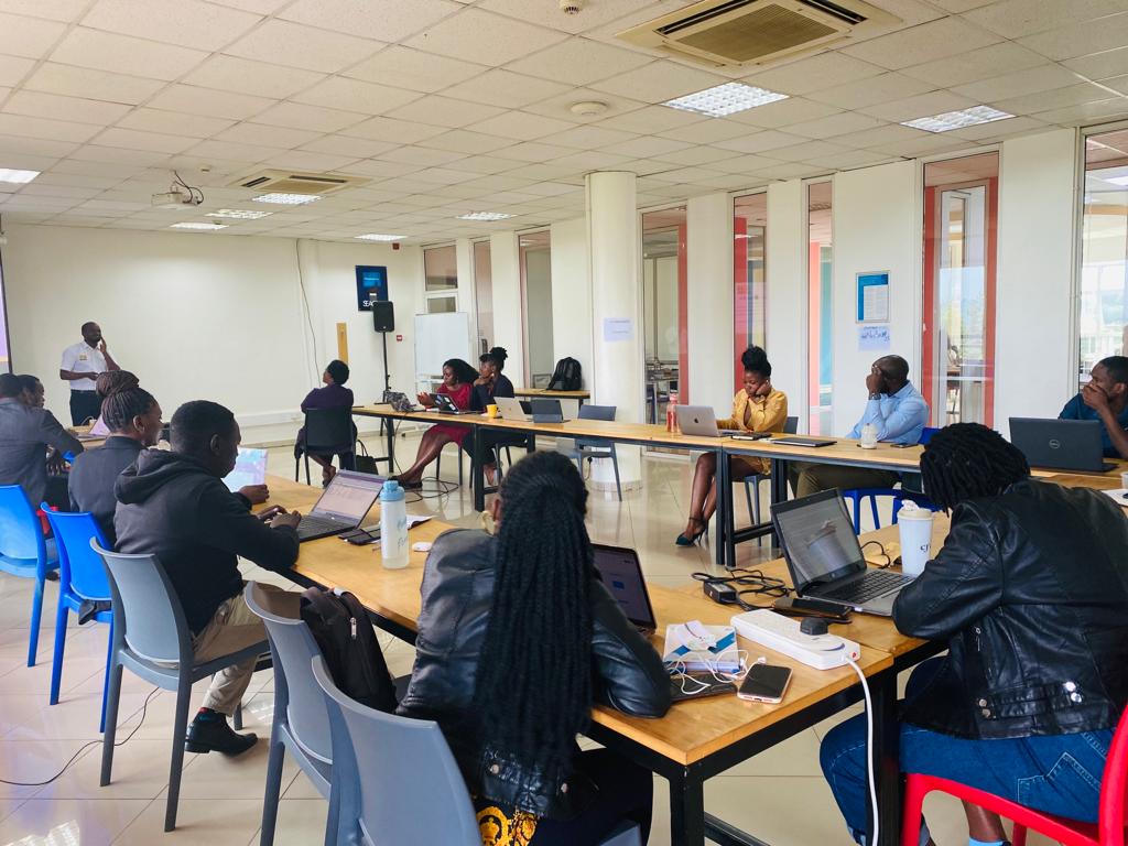 OutboxHub's tweet photo. "People just have impairments either physical, hearing, sight until they meet a barrier. Only then can they be called Disabled".

This morning, we had a training on Disability Inclusion with the team from @WeCanWorkUG. 

#InclusionUG https://t.co/1AIpCzgA8D