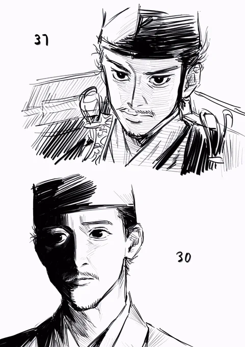 #鎌倉殿の13人
#殿絵 
ブラック小四郎の模写とか🍄 