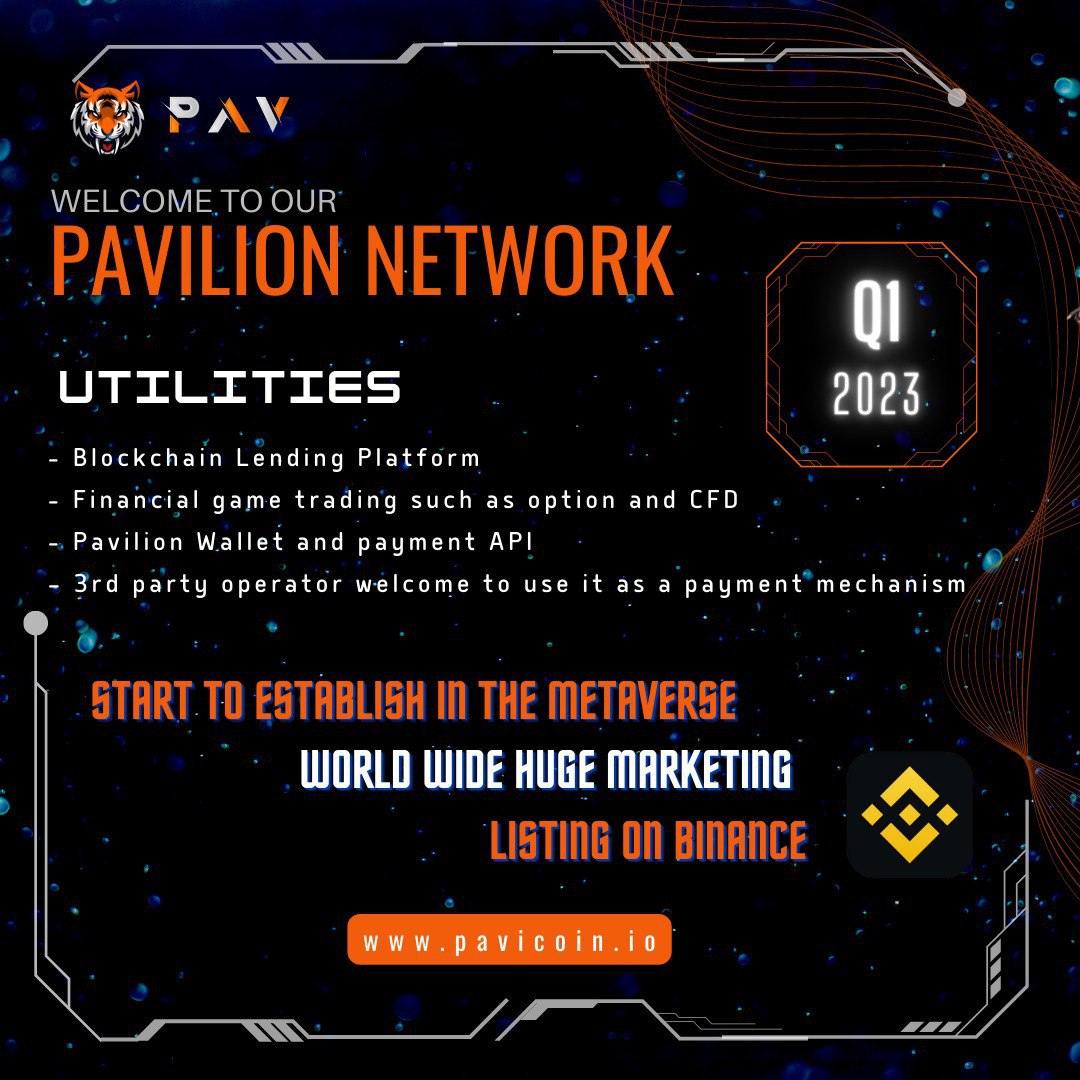 pavcoin's tweet photo. Pavilion Roadmap 
Website: https://t.co/9CMW17DG5z
Telegram Group: https://t.co/jNTChC9hfS
Telegram Channel: https://t.co/xQvzXCB2fb
Youtube: https://t.co/si14UAuRtv
IG: https://t.co/kulcyeMf37
Facebook: https://t.co/SYQkuyUK6J
$PAV #nft #Pavicoin #PavilionNetwork https://t.co/pp14JmUfhh