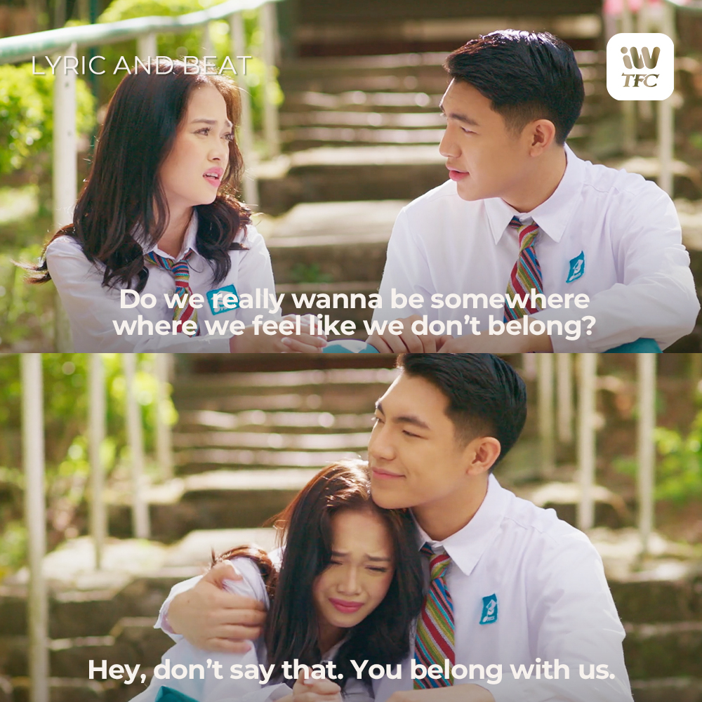 ofc_iwant's tweet photo. 'Wag nang ma-sad, Cadence! Group hug ka namin!🥺🤗

Watch na ng latest episodes ng #LyricAndBeat on iWantTFC! https://t.co/0ys5Aiylv0 https://t.co/VAA7j580xC