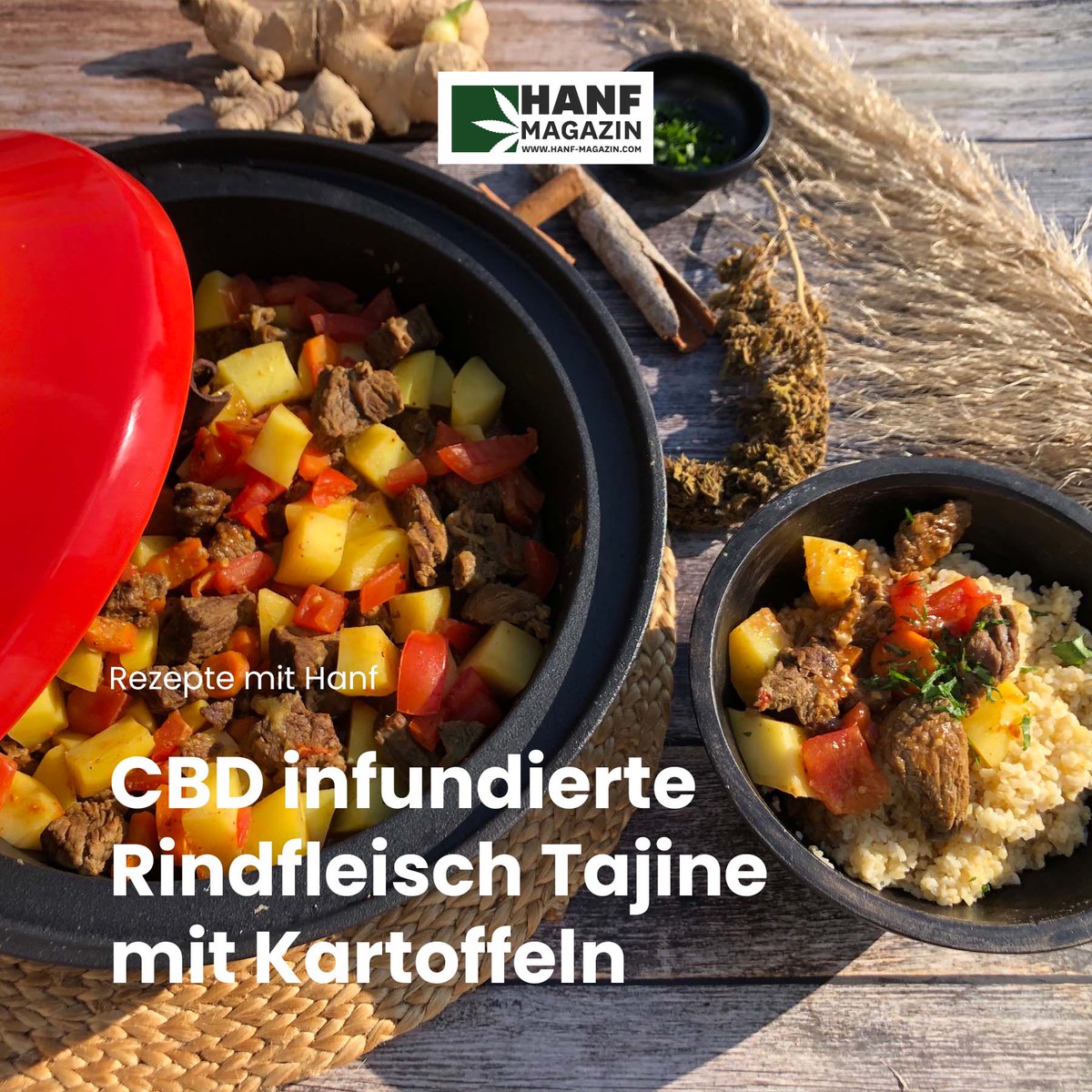 hanfmagazin's tweet photo. Wir haben das Gericht "CBD infundierte Rindfleisch Tajine mit Kartoffeln" mit Cannabisblรผten verfeinert.
๐ฅ https://t.co/e5DcFW3T0j
#hanfmagazin #hanfrezept #hemprecipe #mithanfkochen #tajine #tajinerezept #cbdinfundiert #cbd #cannabidiol #cbdoil #cannabis #hemp https://t.co/QyNRrkbe4f
