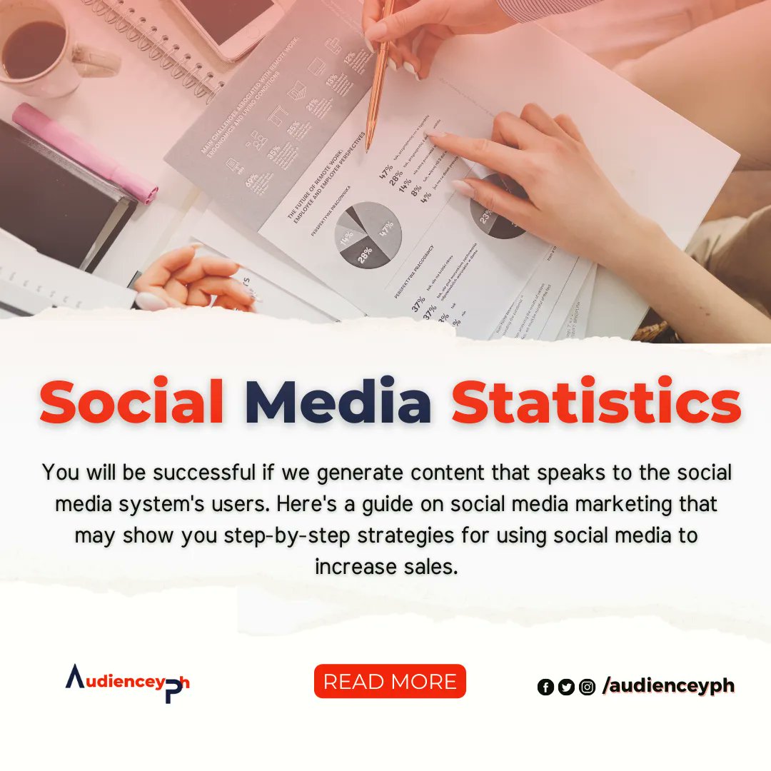 audienceyph's tweet photo. Here's a guide on social media marketing that may show you step-by-step strategies for using social media to increase sales:  https://t.co/kbqTCnE9Bv 

#audienceyph 
#socialmediastatistics
 #socialmediaph https://t.co/kT4iIvAu9D