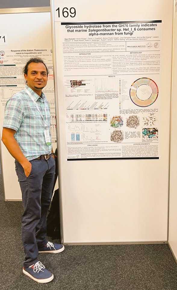 vipul1512's tweet photo. Ecological relevances derived from omics analyses are taken to next-level by heterologous protein expression and this resulted into exciting 3D crystallographic structural informations. #ISME18
Thanks @MolEcol_MPIMM for this opportunity π β€οΈ #DoCollaborate https://t.co/vhClp3K0SC