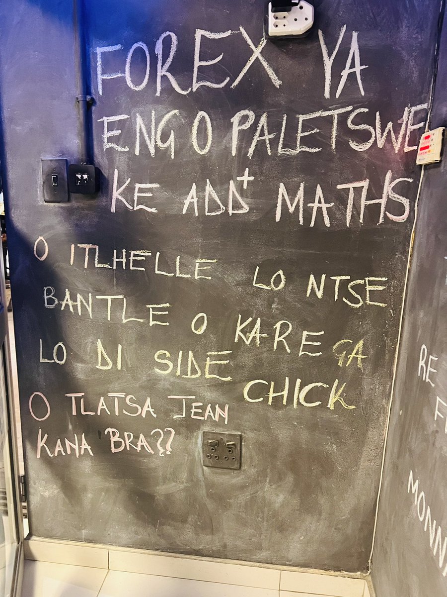 BonoloSL's tweet photo. Waitse kana there is this otherplace in Maun go itloswa bodutu teng! They always have a message for customers 😂😂😂have a look! 🤣🤣🤣 https://t.co/McILyFXDhx