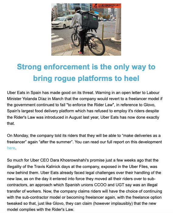 project_gig's tweet photo. Missed the Gig Economy Project weekly newsletter yesterday? You can catch-up here: https://t.co/8mg00rBYDW
To get the newsletter in your inbox each week, click here: https://t.co/GF8A2WaPUi
#UberFiles #GigEconomy #GigWork #PlatformEconomy #Uber #Uberization #Work #Europe #jobs https://t.co/XHBWLs8H4w