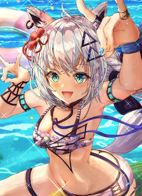 #絵フブキ #ホロライブサマー水着フブちゃん 