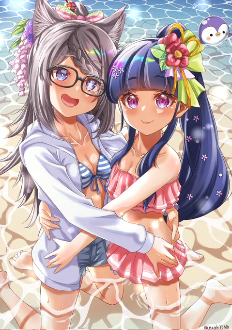 VTuberの桜ニアさん( )からのご依頼で描かせていただきました、古家柚香さん()との夏ビーチコラボイラストですこのおふたりは本当に尊いので、皆様ぜひ推しましょうヾ(*`ω` )ノご依頼ありがとうございました! 
