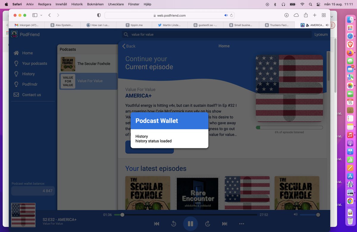 LyceumPeripatos's tweet photo. @GoPodfriend I have now added Satoshis. How do you send a Boostagram? Do you have the option to stream a certain amount of sats per minute? @KyrinDown Did you get some sats? #v4v #newpodcastapps #podcasting 2.0 #podfriend #meremortals #newmedia https://t.co/Xf4CkfTIvU