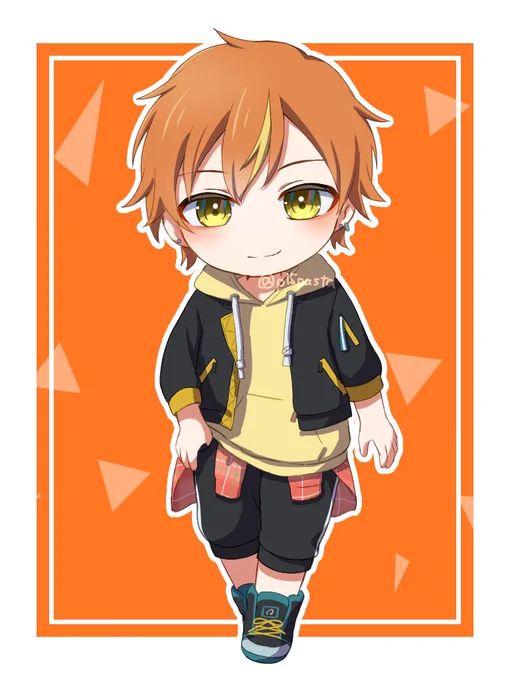 ちびキャラ毎日更新15日目!彰人です!今日で半分くらいですね〜#prsk_FA #東雲彰人 