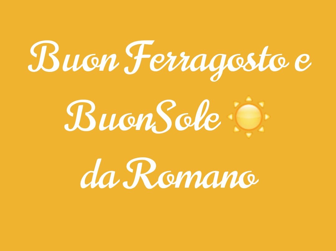 ConLoZaino's tweet photo. #ConLoZaino ma Buon #Ferragosto e BuonSole☀️ https://t.co/EcXPoSh26n