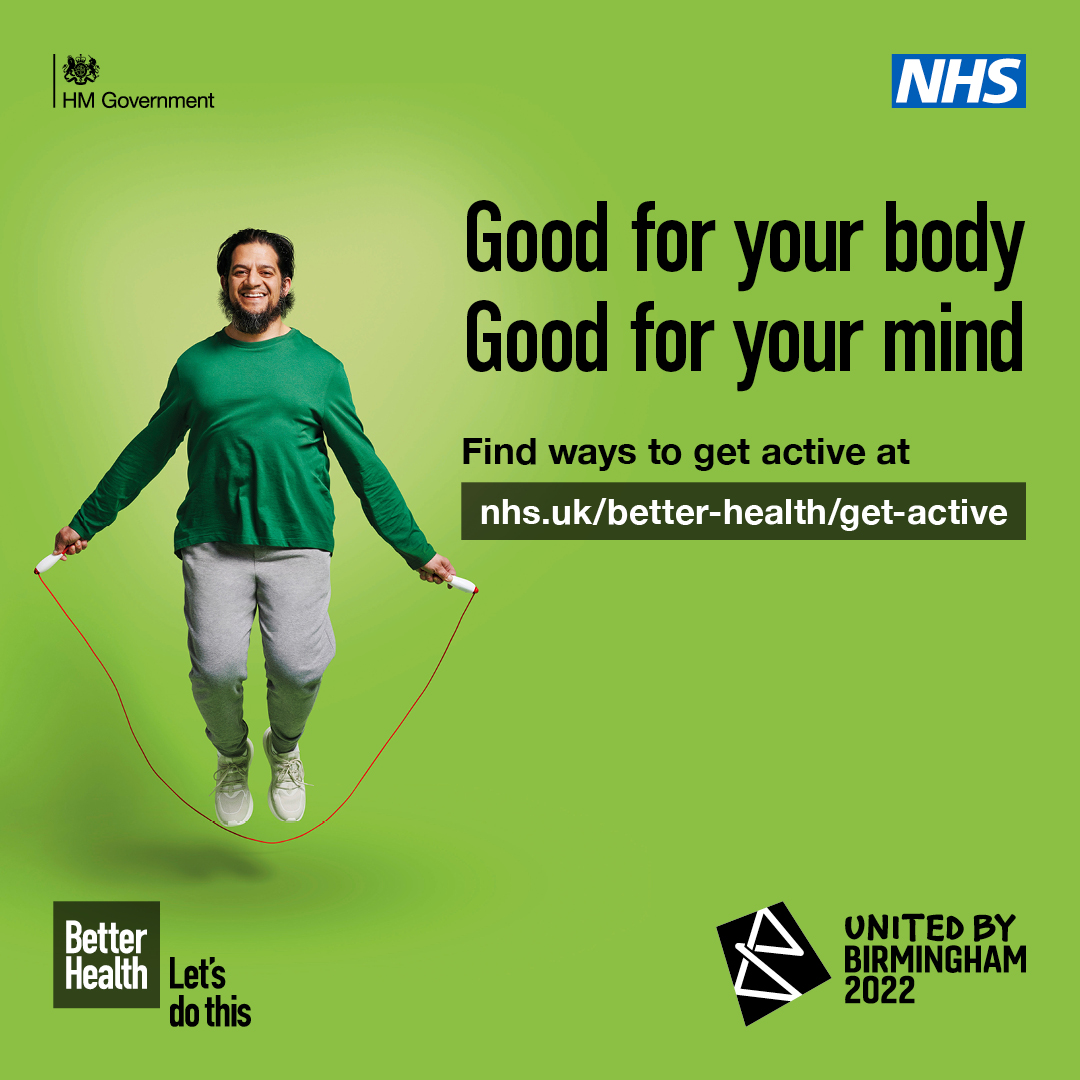 EnergizeSTW's tweet photo. Exercise can be as simple as a brisk walk or skipping. Doing little things every day to be more active can really lift your mood and put a smile on your face. Find ways to get active at: https://t.co/uVSFErxew2 #TogetherWeMove #EliminatingInactivity @BetterHealthNHS https://t.co/2B6Rsf7WDd