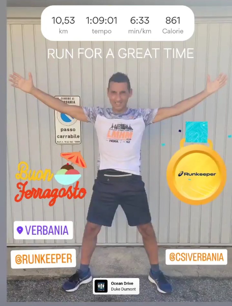 AleGaetani's tweet photo. Workout in progress for #10K Sgamela'a con @Runkeeper
@RuncardItalia #Ferragosto
#runningmotivation
#Dislivello 292M https://t.co/T5aJnyyF9u