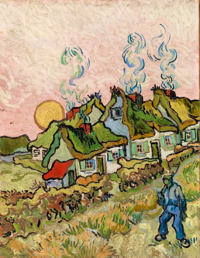Vincent Van Gogh - ‘Houses And Figure’