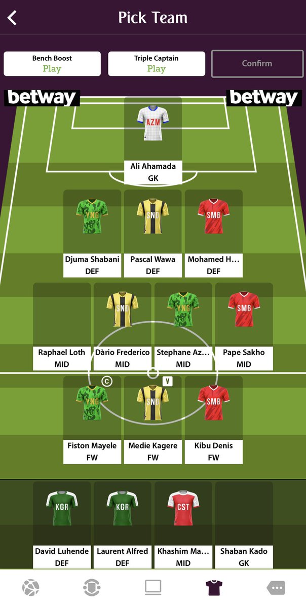 salimosaid's tweet photo. My Gameweek 1 team @liveballiO #LigiKuu https://t.co/ciUTmxLk9C