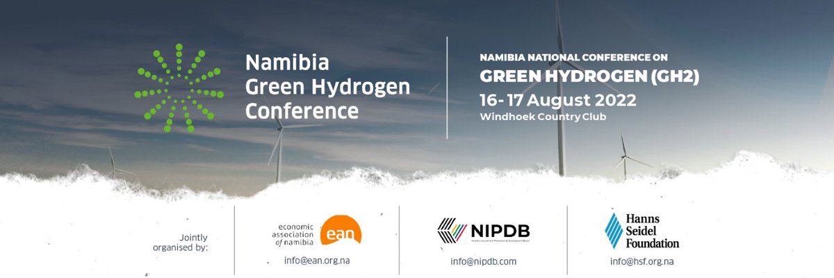 NBCDigitalNews's tweet photo. WATCH | Namibia Green Hydrogen Conference 2022 live on all @NBCDigitalNews and #nbcDSTV282 

Namibia: Towards a Green Hydrogen Hub in Africa

@NIPDB @namgh2conferenc #buildnamibia https://t.co/eVjQhj5I2u