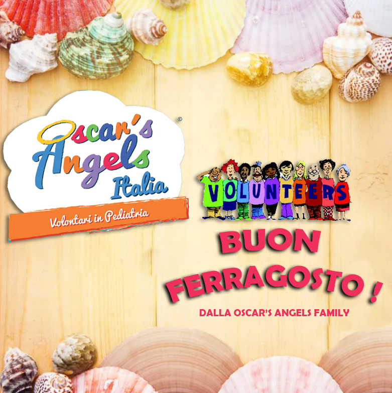 OscarsAngels's tweet photo. A TUTTI AUGURIAMO UN BUON FERRAGOSTO 🎉❤️🥰 #ferragosto #festa #volunteers #volontari #15agosto #oscarsangelsitalia @CHUdeToulouse @PediatriaOggi @cittasalute_to @MinisteroSalute https://t.co/Ik8xrSYa4Y