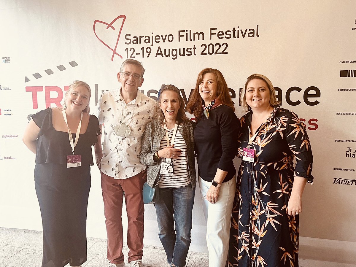 Lovely to be in #Sarajevo this weekend to talk about financing #impact production & distribution with @pauvaccaro @bnewman01 @DanielleZena & @TriciaFinn