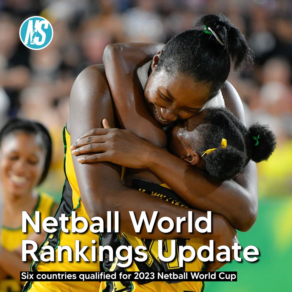 The latest World Rankings update confirms six countries for the 2023 Netball World Cup, while Tonga 🇹🇴 re-enters at World Number #9.

1. Australia 🇦🇺
2. New Zealand 🇳🇿
3. Jamaica 🇯🇲
4. England 🏴󠁧󠁢󠁥󠁮󠁧󠁿
5. South Africa 🇿🇦
6. Uganda 🇺🇬

MORE ↪️ bit.ly/3SO4TMj

📸 Simon Leonard