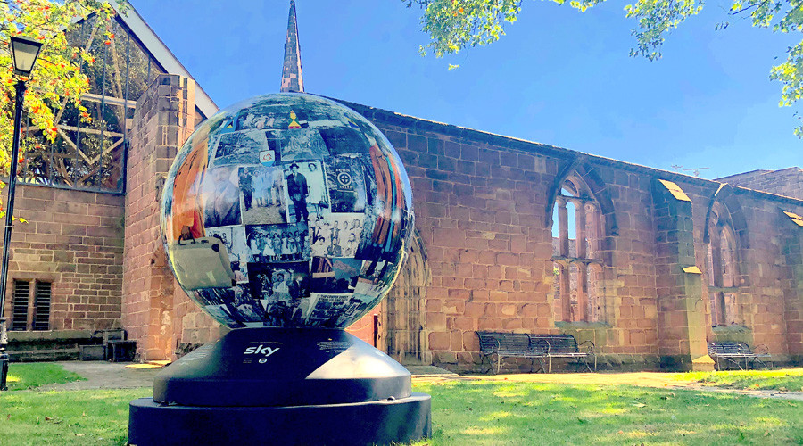 Wirral Life Magazine (@wirrallifemag) on Twitter photo Giant globe at Birkenhead Priory raises awareness about the slave trade... 
Find out more 👉ow.ly/RN0S50KjLup Giant globe at Birkenhead Priory raises awareness about the slave trade... 
Find out more 👉ow.ly/RN0S50KjLup