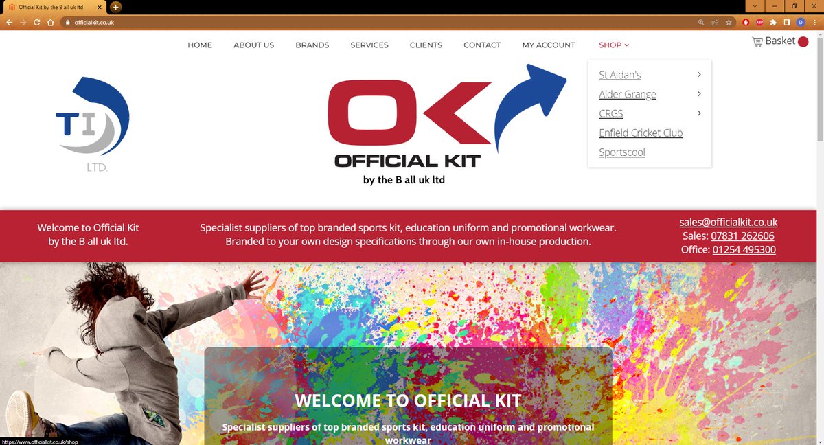 We are proud to offer customers the ability to set up an online shop on our website, allowing easy access to their full range of kit.

Interested? Send an email to officialkit@totalinsignia.co.uk and we’ll get the workings in motion!

#webshop #ecommerce #innovation #branding