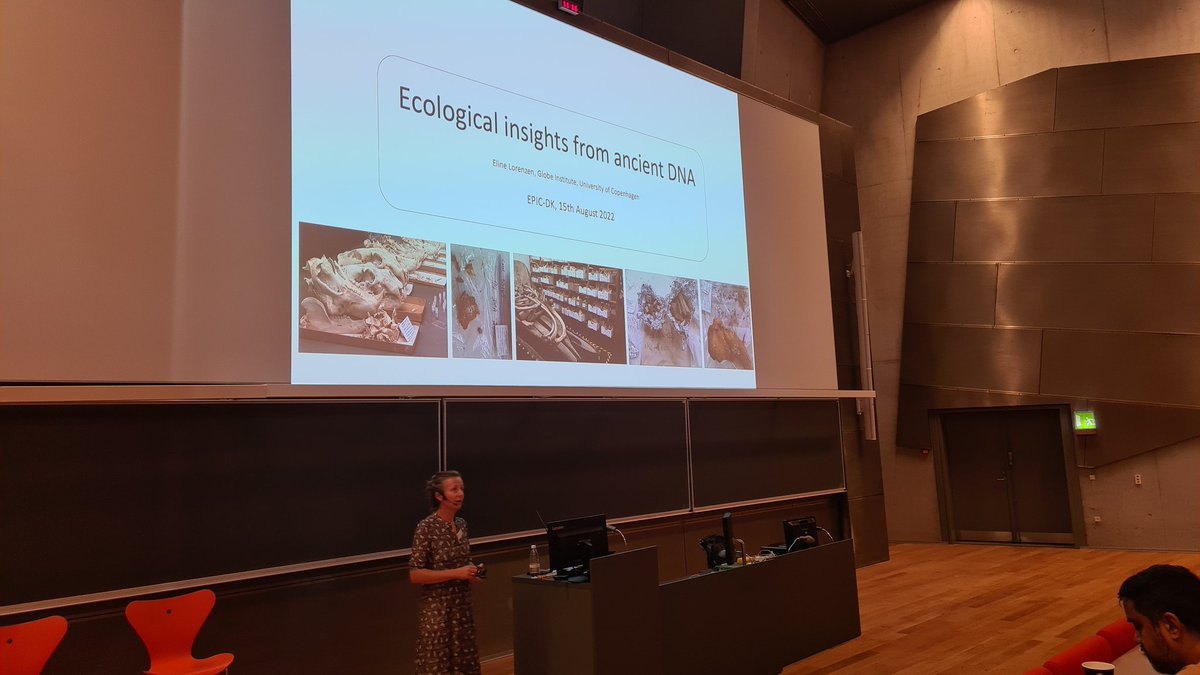The very first talk of #EPICdk22 conference is presented by @ElineLorenzen on 'Ecological insights from aDNA'