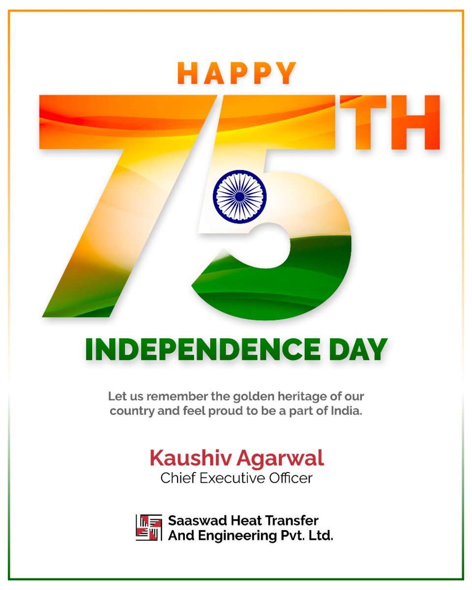 Happy 75th Independence Day! I can assure you that in the coming years, India will lead the world towards a better and sustainable future. India is on the way to becoming a morally, economically, and technologically advanced country. Jai Hind ! #indiaat75 #AzadiKaAmritMahotsav