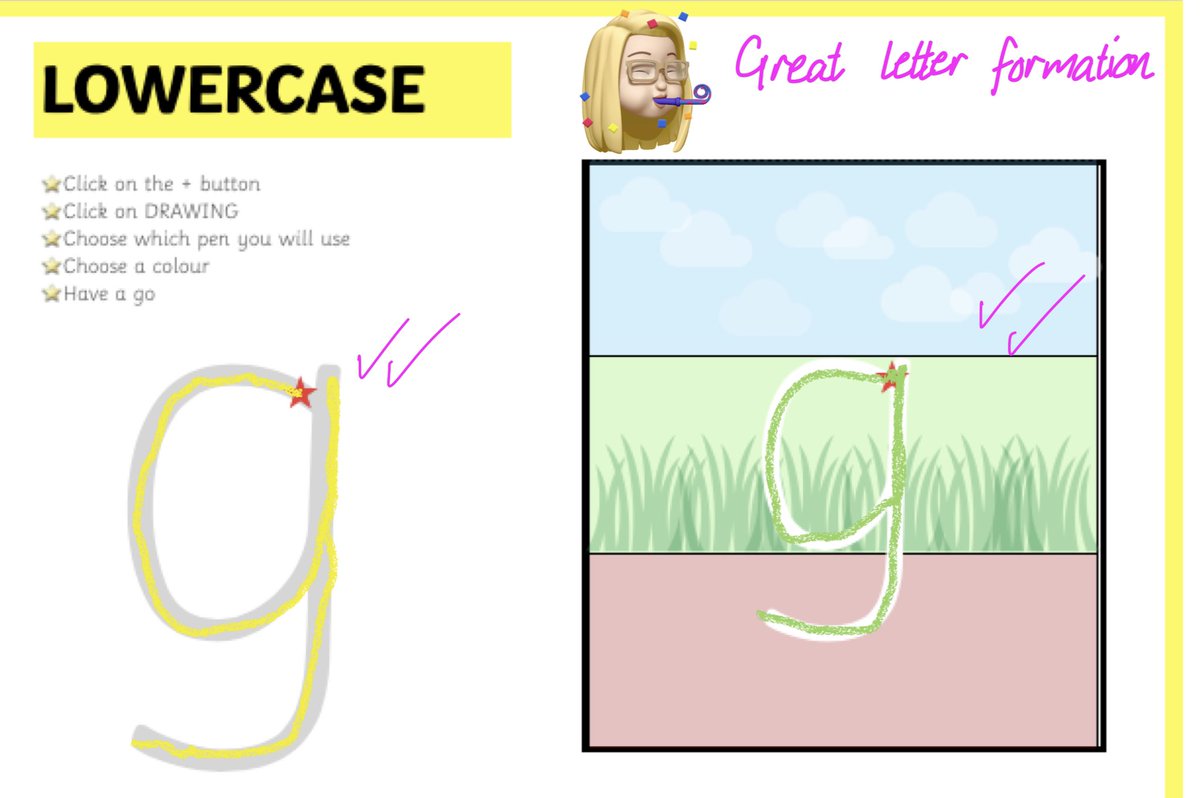 reniemck's tweet image. One of the things I love about @apple #classwork is a student’s face when you draw or give feedback on their work and it appears like magic on their screen. #appleadechat #WATechTalk