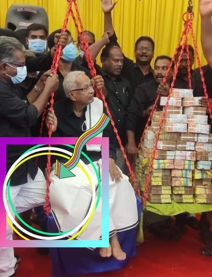 sansbarrier's tweet image. தீராவிட உருட்டு. செம்ம கருணாநிதித்தனமால்ல இருக்குது! எடையைக் கூட்டிக் காட்டி அவனுங்க ஆட்கள் கிட்டயே ஆட்டயப் போடுறானுங்க! 😂