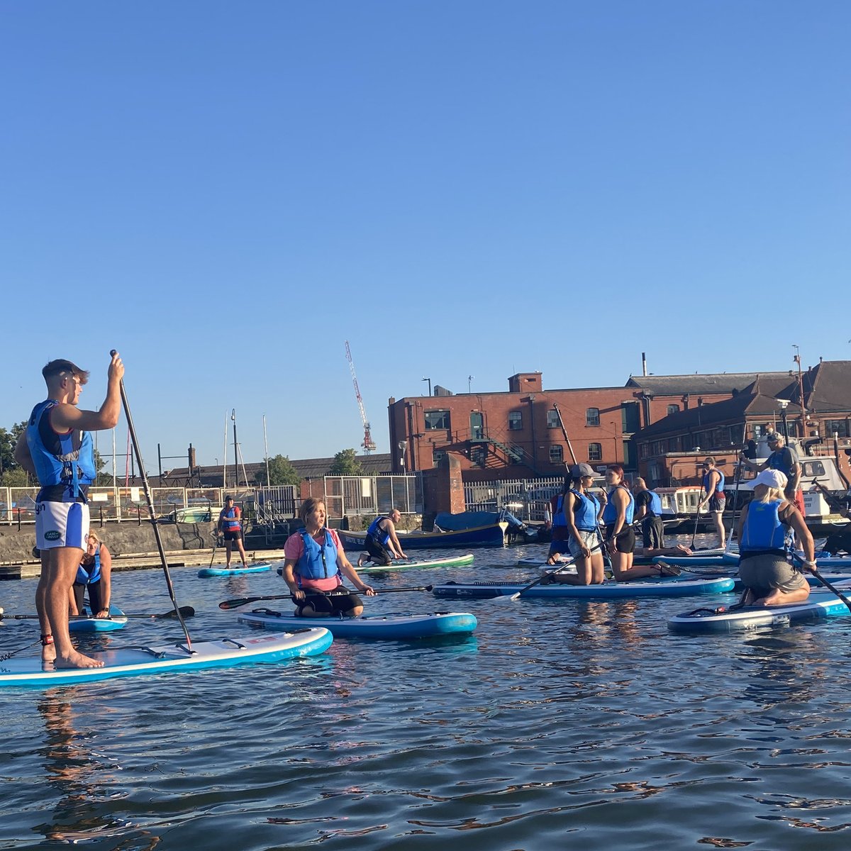 BarrettineP's tweet photo. Great fun with a fantastic Barrettine team last week when we all went paddle boarding 😎☀️💦🏄 https://t.co/ERmrNJu2ud