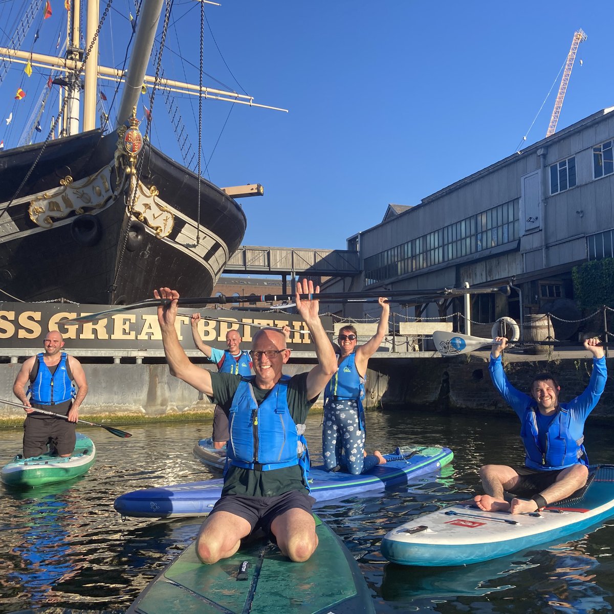 BarrettineP's tweet photo. Great fun with a fantastic Barrettine team last week when we all went paddle boarding 😎☀️💦🏄 https://t.co/ERmrNJu2ud
