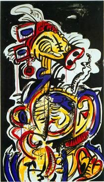 Keith Haring - ‘Red-Yellow-Blue No.15’ 1987