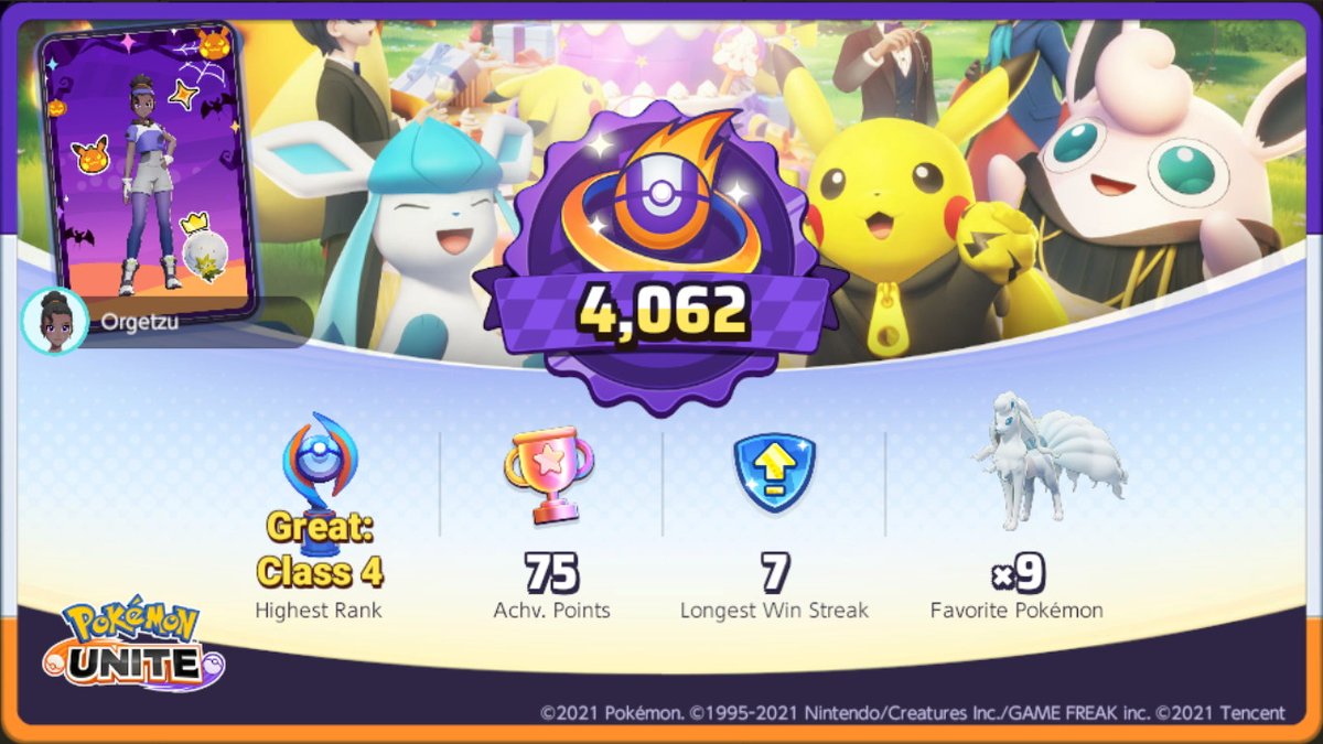princess_lapis's tweet photo. For anniversary stuff. You can tell I don't play much. 

 #PokemonUNITE #NintendoSwitch https://t.co/ZE9173j1lZ