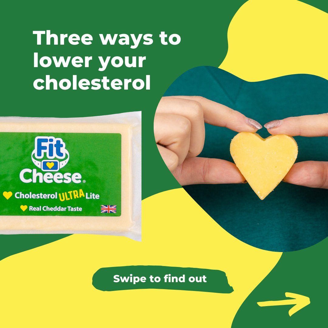 Fit_Cheese's tweet photo. Making healthier choices, like opting for lower fat alternatives like Fit Cheese, can make all the difference.​
​
Check out some of our tips to lower your cholesterol and keep your heart happy and healthy 🧀 

#fitcheese #highcholesterol #cholesterolfree #statinusers https://t.co/CbwtmpO6Gx