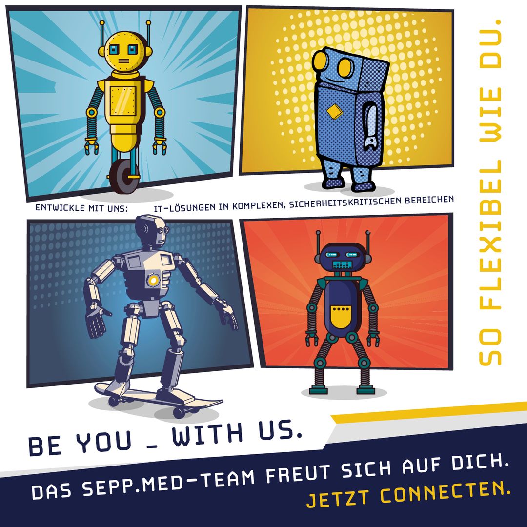 𝗕𝗘 𝗬𝗢𝗨 – 𝗪𝗜𝗧𝗛 𝗨𝗦.
Teilst du unsere Begeisterung für Software? Dann bewirb dich bei uns. Jetzt connecten – im Medium deiner Wahl. 🎯
Mehr Infos gibt es unter folgendem Link
➡ seppmed.de/karriere/

#erlangen #wolfsburg #berlin #itjobs #seppmed #BeYouWithUs