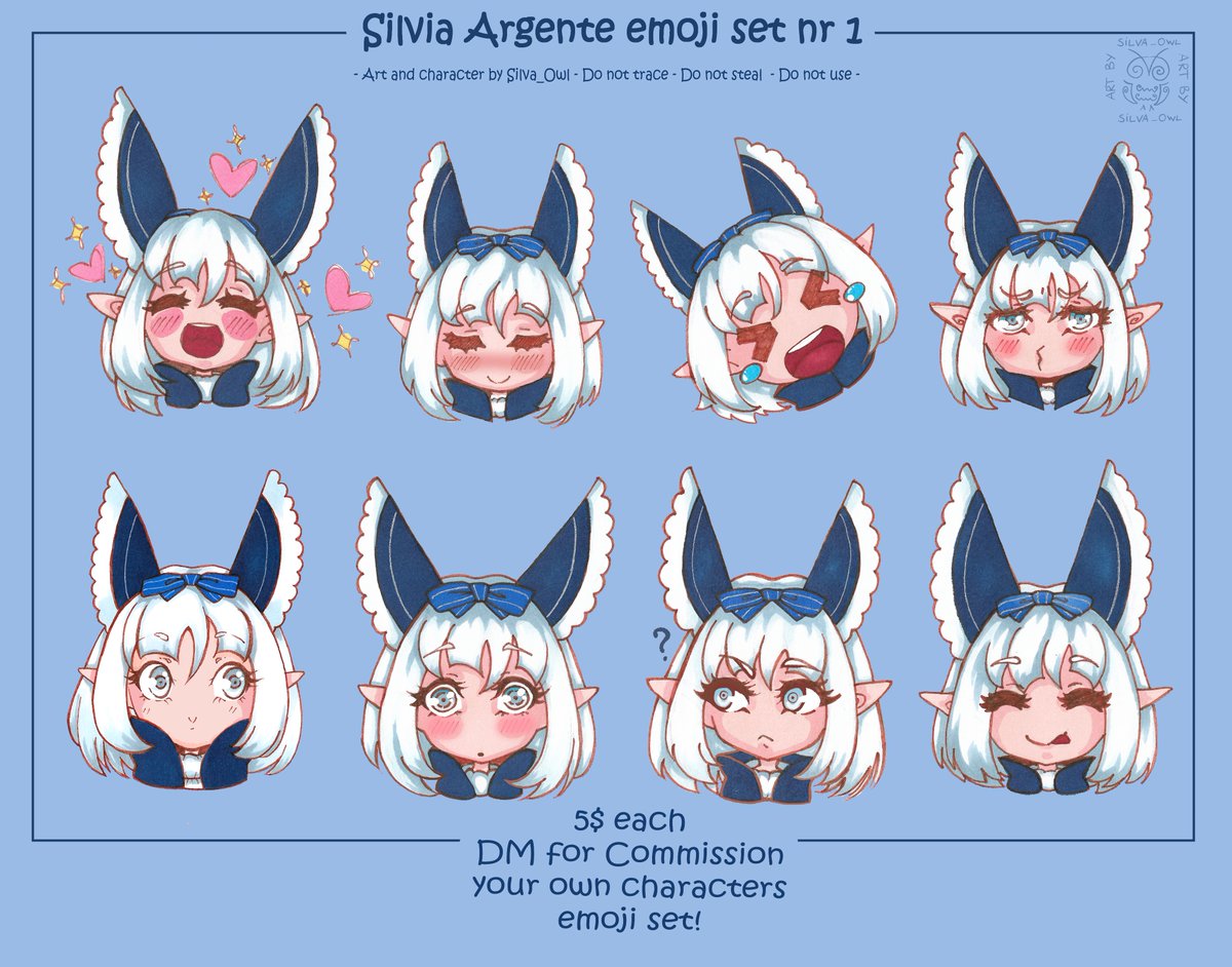 owl_silva's tweet photo. Heyy OvOb
I've made more options for commissioning - here are emoji arts done in traditional media, I'll gladly draw you a character of your choice in similar style Ov<b
#emoji #twitchemotes #emojicommission #artist #artcommission #commission #traditionalart https://t.co/sV2dBRk5HF