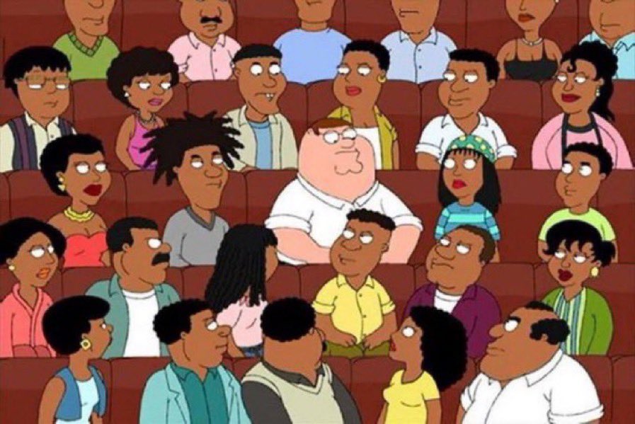 Reactions On Twitter Peter Griffin In Audience Of Black People Reactions On Twitter Peter Griffin In Audience Of Black People