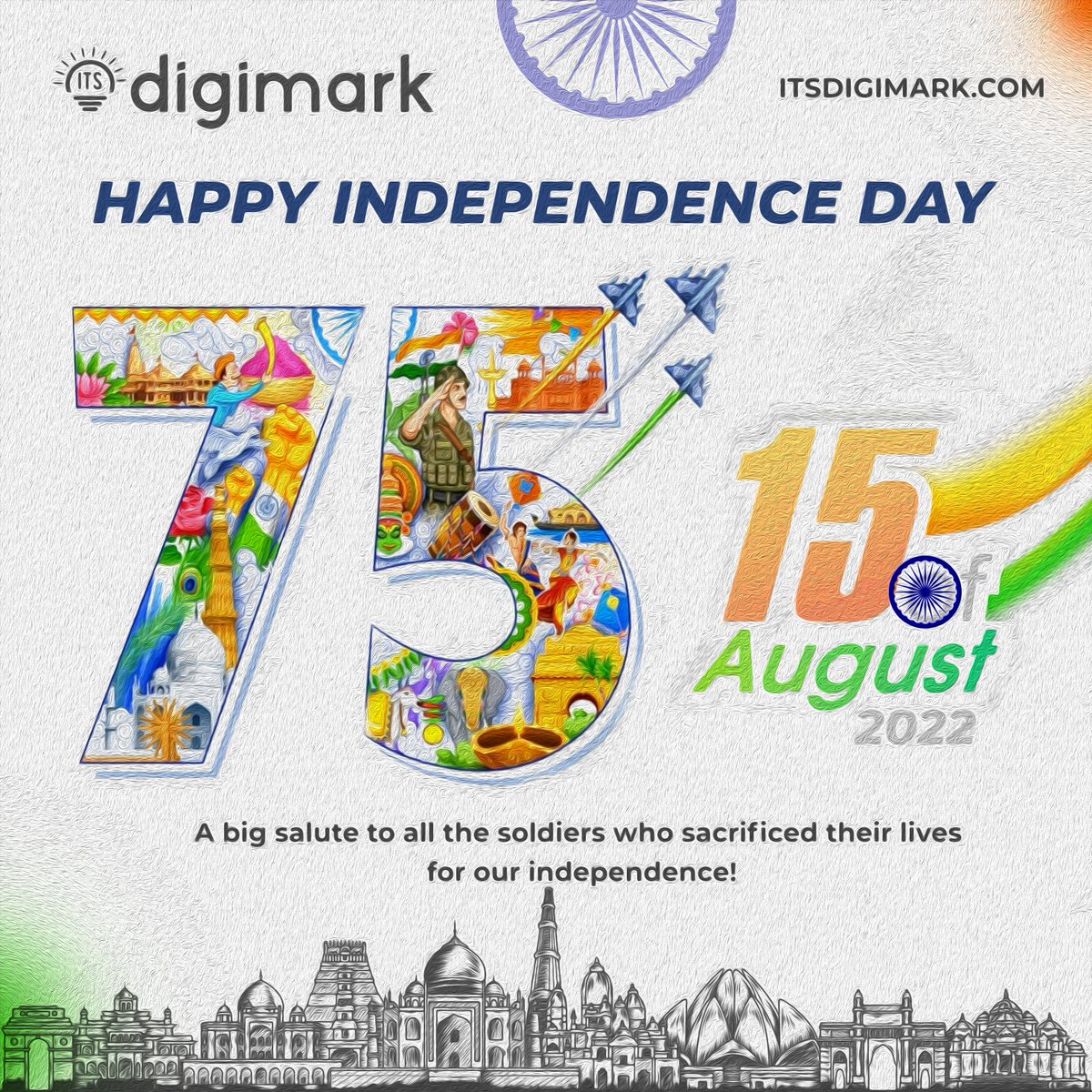 digimarkdelhi's tweet photo. A big salute to all the soldiers who sacrificed their lives for our independence!
#itsdigimark #digimark #IndependenceDay #IndependenceDay2022 #IndependenceDayIndia https://t.co/C3a1XQtlRa