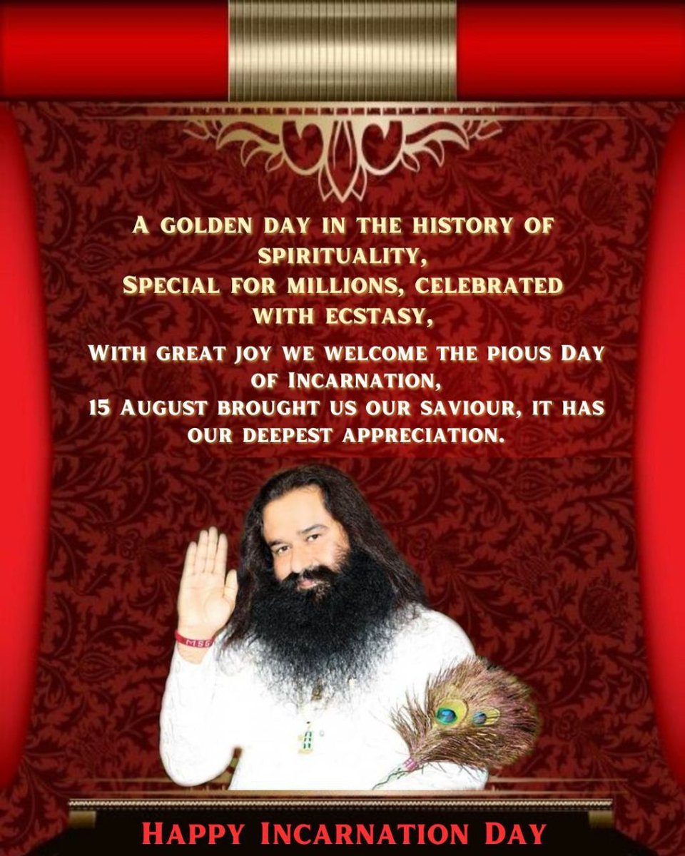 Binder1024's tweet photo. @LifeLessonbyMSG @Gurmeetramrahim Wish you very #HappyBirthdayMSG 
#55IncarnationDayOfMSG
#WishBdayWithWelfare https://t.co/PIKVWlJ1ju