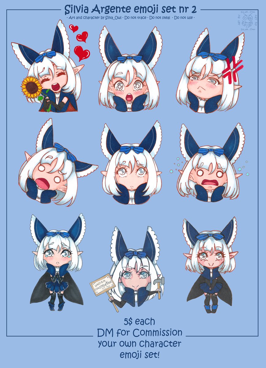 owl_silva's tweet photo. Heyy OvOb
I've made more options for commissioning - here are emoji arts done in traditional media, I'll gladly draw you a character of your choice in similar style Ov<b
#emoji #twitchemotes #emojicommission #artist #artcommission #commission #traditionalart https://t.co/DamksfqFsM