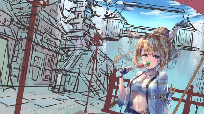 背景描き描き～ 
