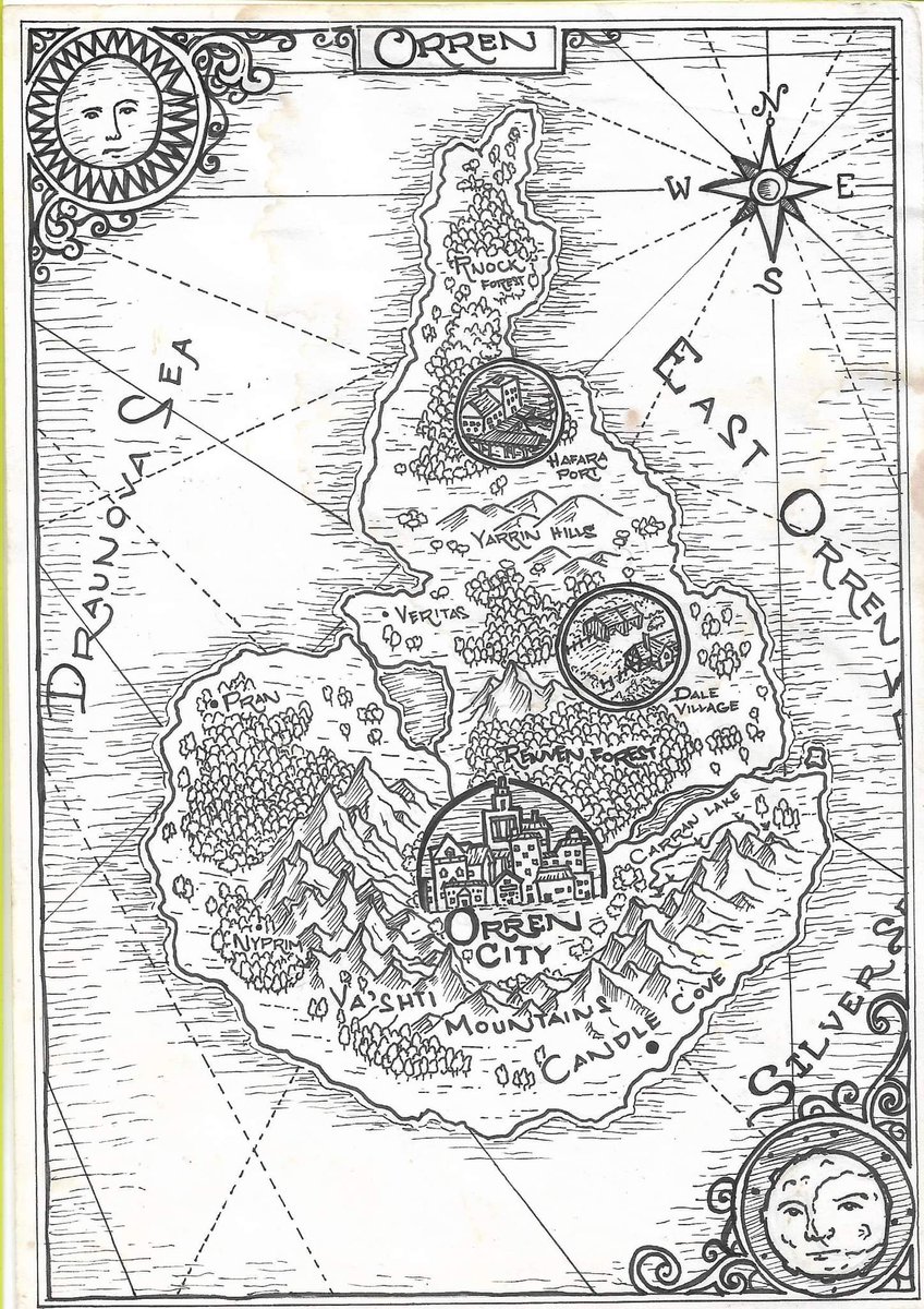 DungeonDiariess's tweet photo. Mapping it Out

Our homebrew world, Ebha, was once just a figment of our GM's imagination. He sketched out maps on paper and then drew them out like these ones on the photo.

As time went by, we gained the capability to digitalize our maps. Which style do you like more? https://t.co/dcyi23QtkB