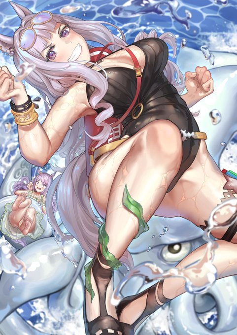 こいつ誰だ?ゴルシ???

#ウマ娘 
#ウマ娘プリティーダービー 
#水着 