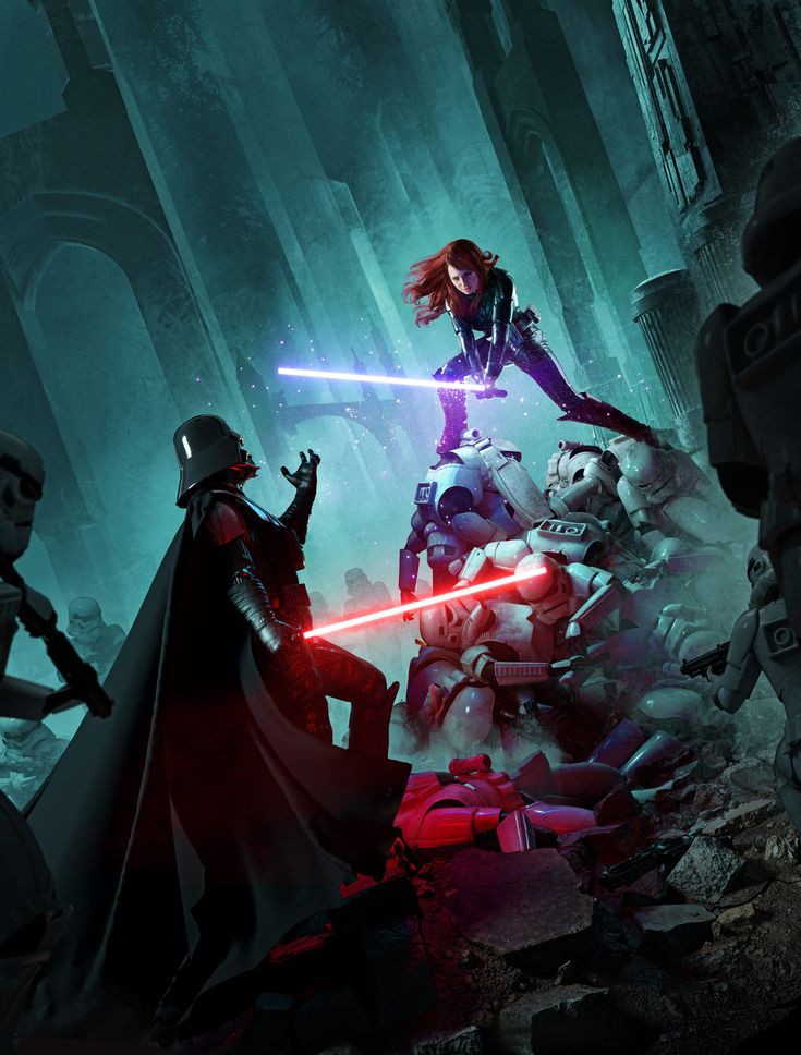 the testing of mara jade, art by mike heath