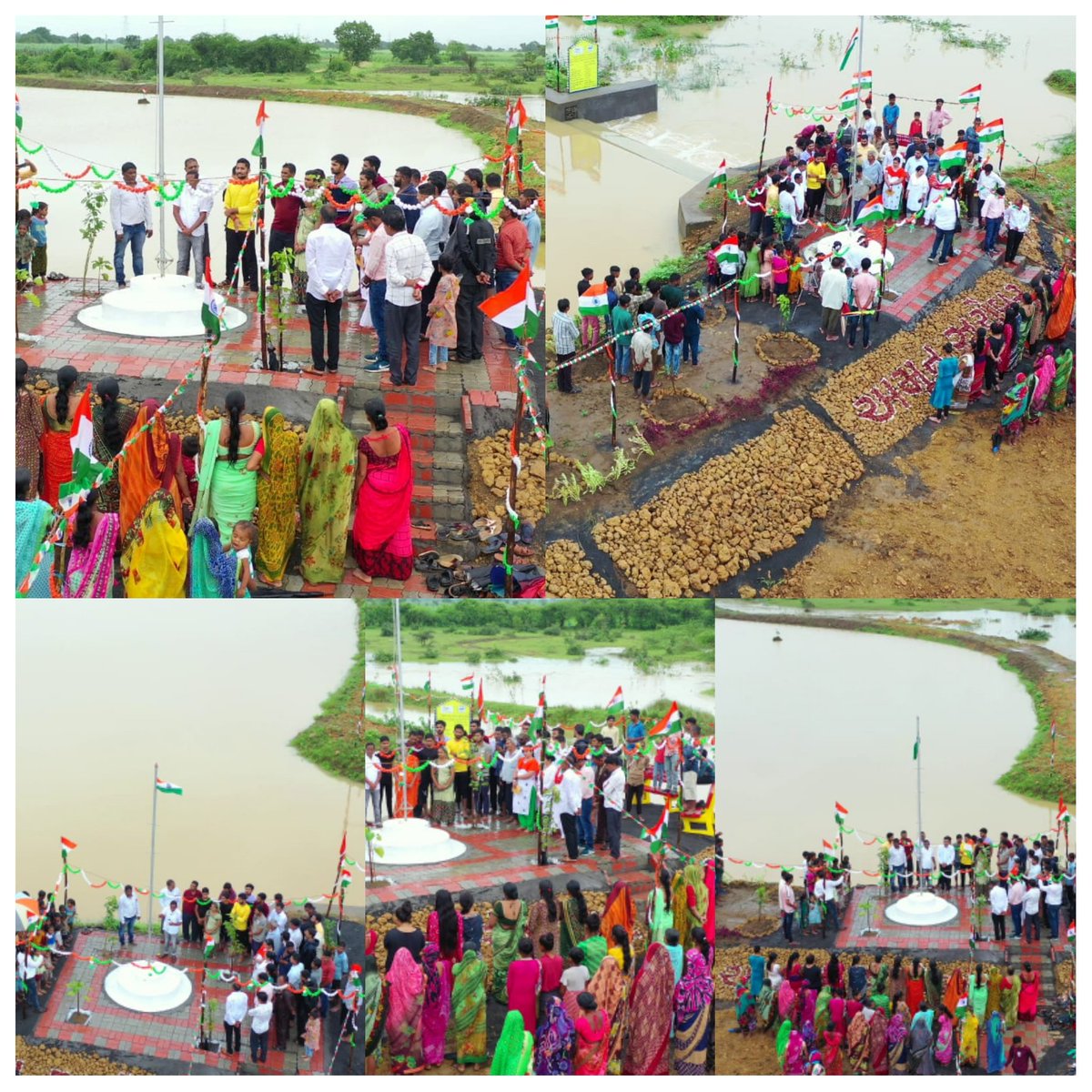 BharuchNrlm's tweet photo. આજ રોજ તા.૧૫/૦૮/૨૦૨૨ ના રોજ ભરૂચ જિલ્લામાં "આઝાદિકા અમૃત મહોત્સવ" કાર્યક્રમ અંતર્ગત ૭૫ અમૃત સરોવરની પસંદગી કરવામાં આવેલ હતી જેમાંથી આજ રોજ ૨૦ અમૃત સરોવર સ્થળે ધ્વજવંદન કરવામાં આવ્યું.@GlpcLivelihood @DDOBHARUCH1 @CollectorBharch @crdgujarat1 @CVLata @CMOGuj https://t.co/DzdYTpkOh5