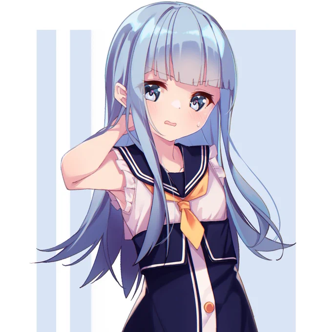 スカート短め初風ちゃん#艦これ#初風 