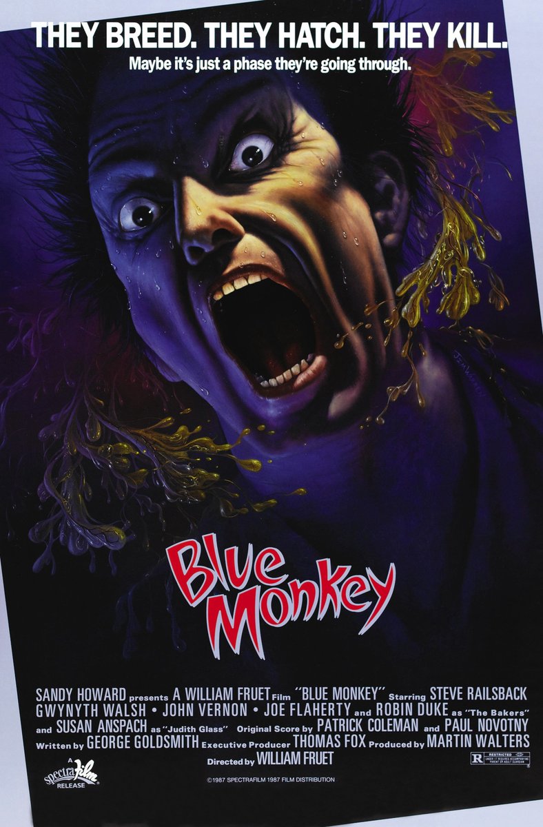 HeyStiletto's tweet photo. @cornhime My kingdom for hand-painted poster artwork.  

I miss the days when even obscure or lackluster films could have incredible artwork.  It was how they got you to rent the movie! https://t.co/PnOy1HeBzM