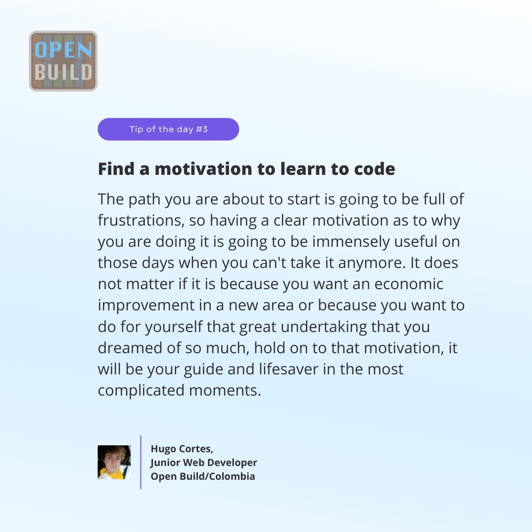 open_build's tweet photo. #motivation #code #SoftwareDeveloper https://t.co/OWVxpEAZav