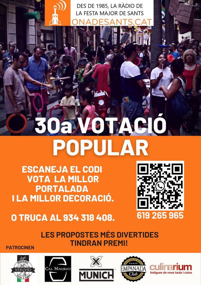 EstacioProxima's tweet photo. Les festes de Sants a @onadesants https://t.co/e7YiEijNjn
